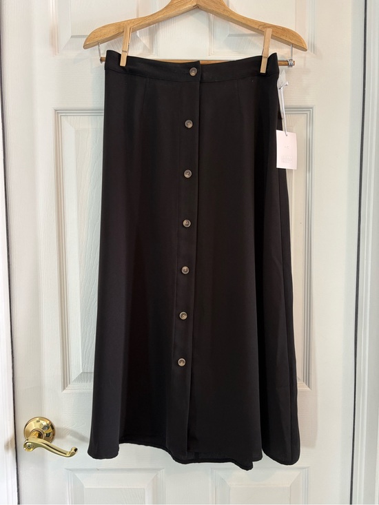 LC Lauren Conrad Dresses & Skirts - NWT LC LAUREN CONRAD LONG SKIRT BLACK, BUTTONS UP THE FRONT, SZ SMALL